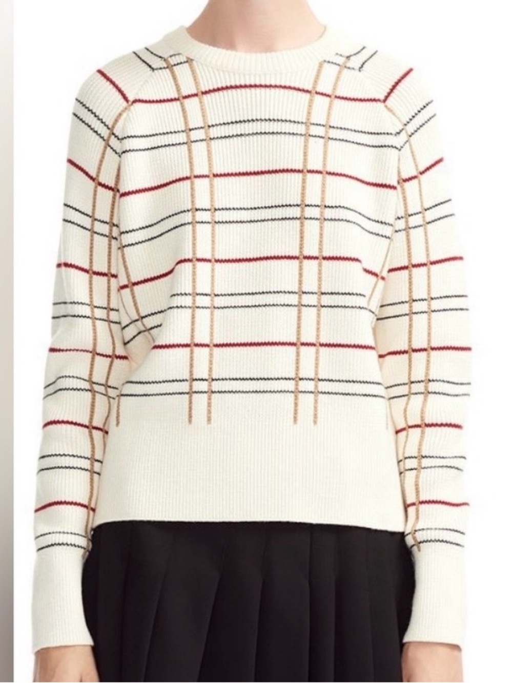 Maje Plaid Jacquard Sweater size 1 / S